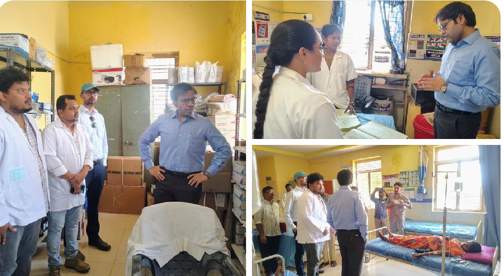 జిల్లా కలెక్టర్ అంకిత్ IAS ప్రాథమిక ఆరోగ్య కేంద్రంపై ఆకస్మిక తనిఖీ