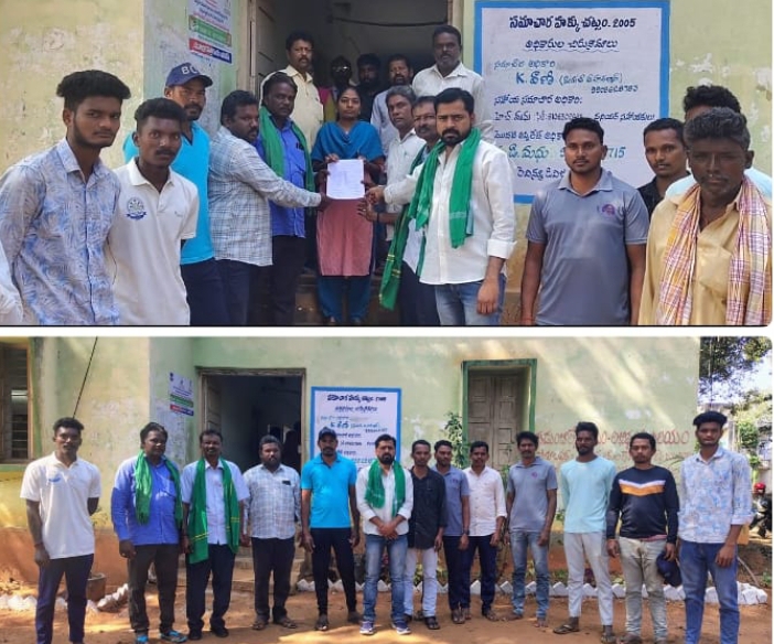 దమ్మపేట పరిధిలో కబ్జాకు గురైన ప్రభుత్వ భూములను సర్వే చేసి పేదలకు పంచాలని ఎమ్మార్వోకు వినతిపత్రం