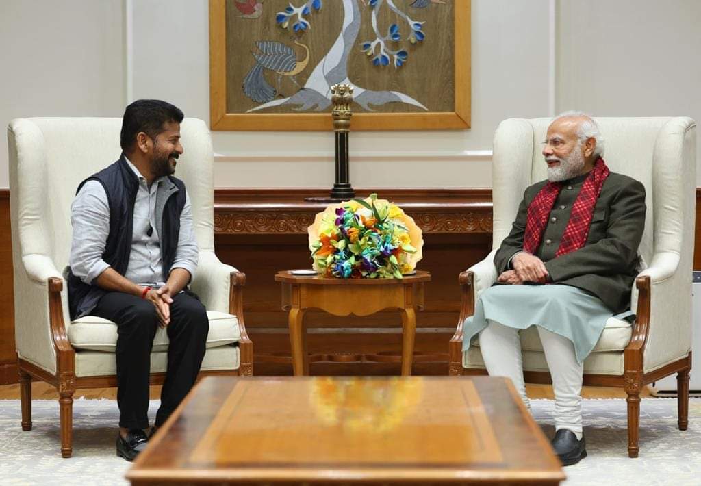 ముగిసిన నరేంద్ర మోడీ తో రేవంత్ రెడ్డి సమావేశం