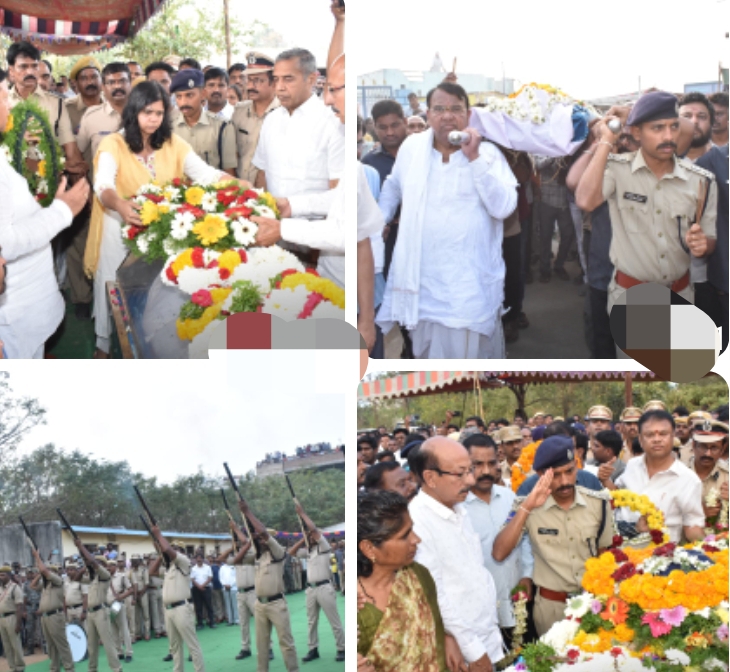 అధికార లాంఛనాలతో ముగిసిన ఎక్సైజ్ కానిస్టేబుల్ సౌమ్య అంత్యక్రియలు