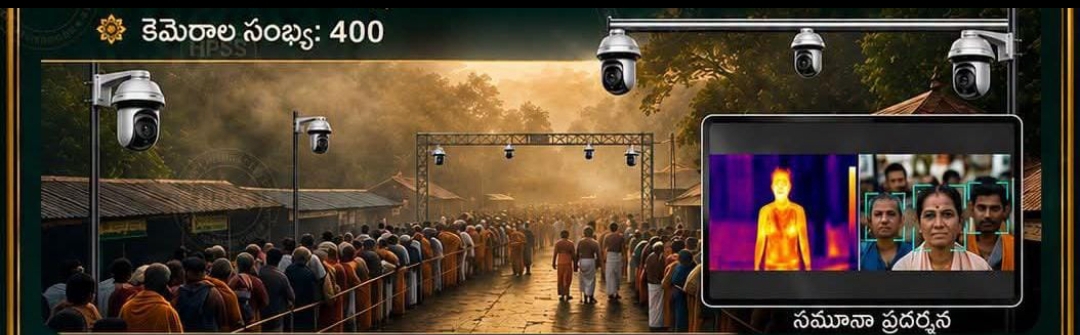 శబరిమలలో తప్పిపోయిన భక్తుల గుర్తింపు కోసం 400 ఏఐ థర్మల్ కెమెరాలు