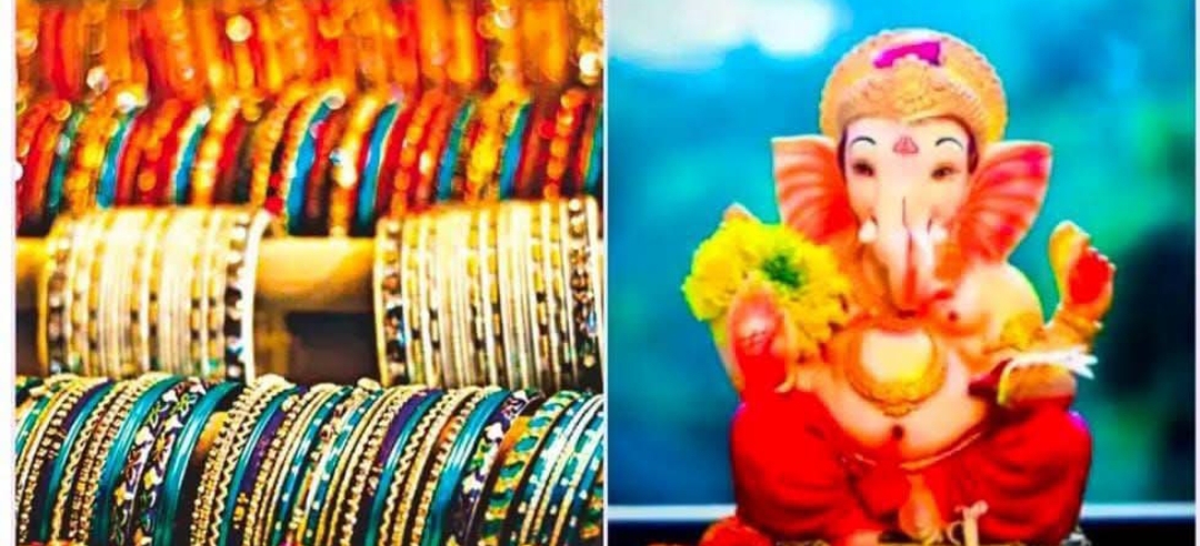 విశాఖపట్నం : కోటి గాజులతో 89 అడుగుల వినాయకుడి విగ్రహం... 