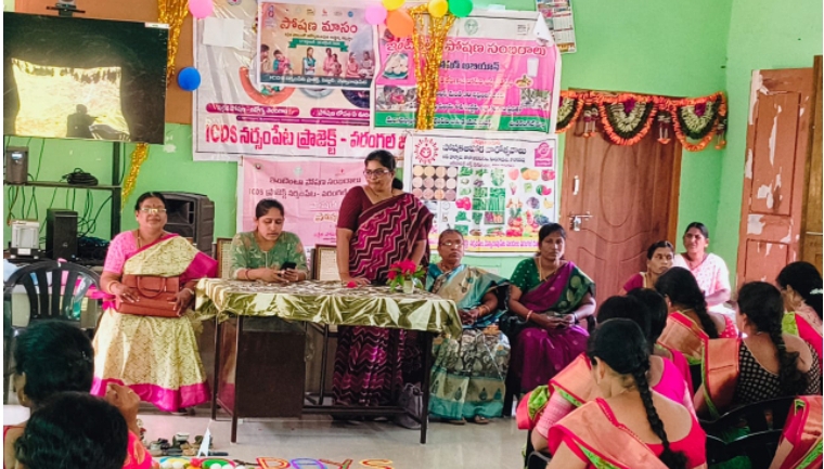 ప్రతి ఒక్కరు ఆరోగ్యవంతమైన ఆహారాన్ని తీసుకోవాలి.. సిడిపిఓ మధురిమ, డాక్టర్ సరోజ