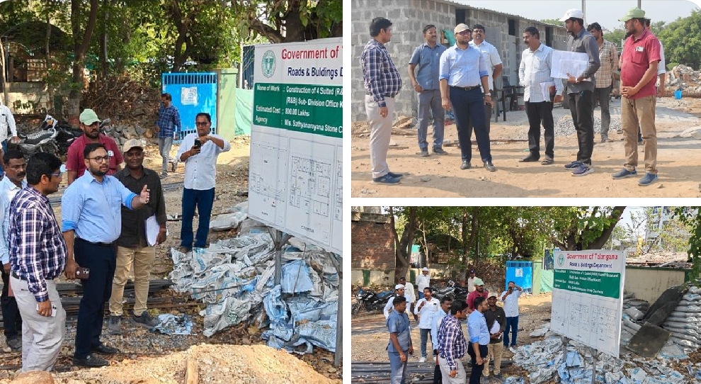 జిల్లాలో జరుగుతున్న అభివృద్ధి పనులను క్షేత్రస్థాయిలో పరిశీలించిన జిల్లా కలెక్టర్